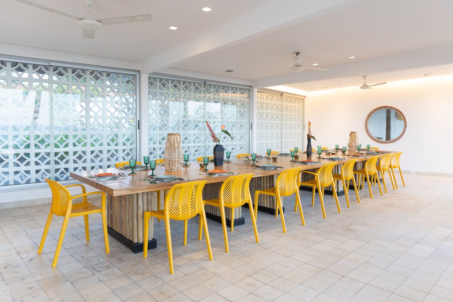La mesa de trabajo de la villa